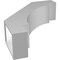 Ekena Millwork 5 1/2-in. W x 18-in. D x 22-in. H Merced Architectural Grade PVC Knee Brace BRCP055X18X22MRC - alternate 2